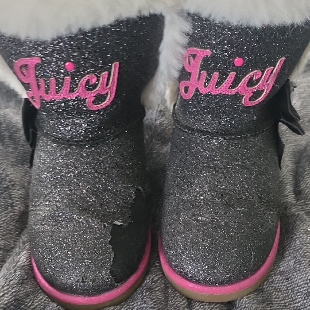 Juicy Couture Black and Pink Sparkle Accessories